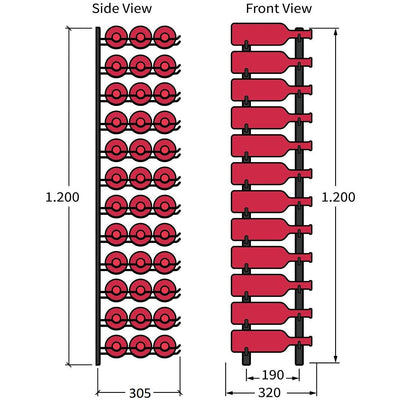 Classico Wall Mounted Wine Rack NZ